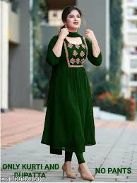 Embroidered Georgette Kurti